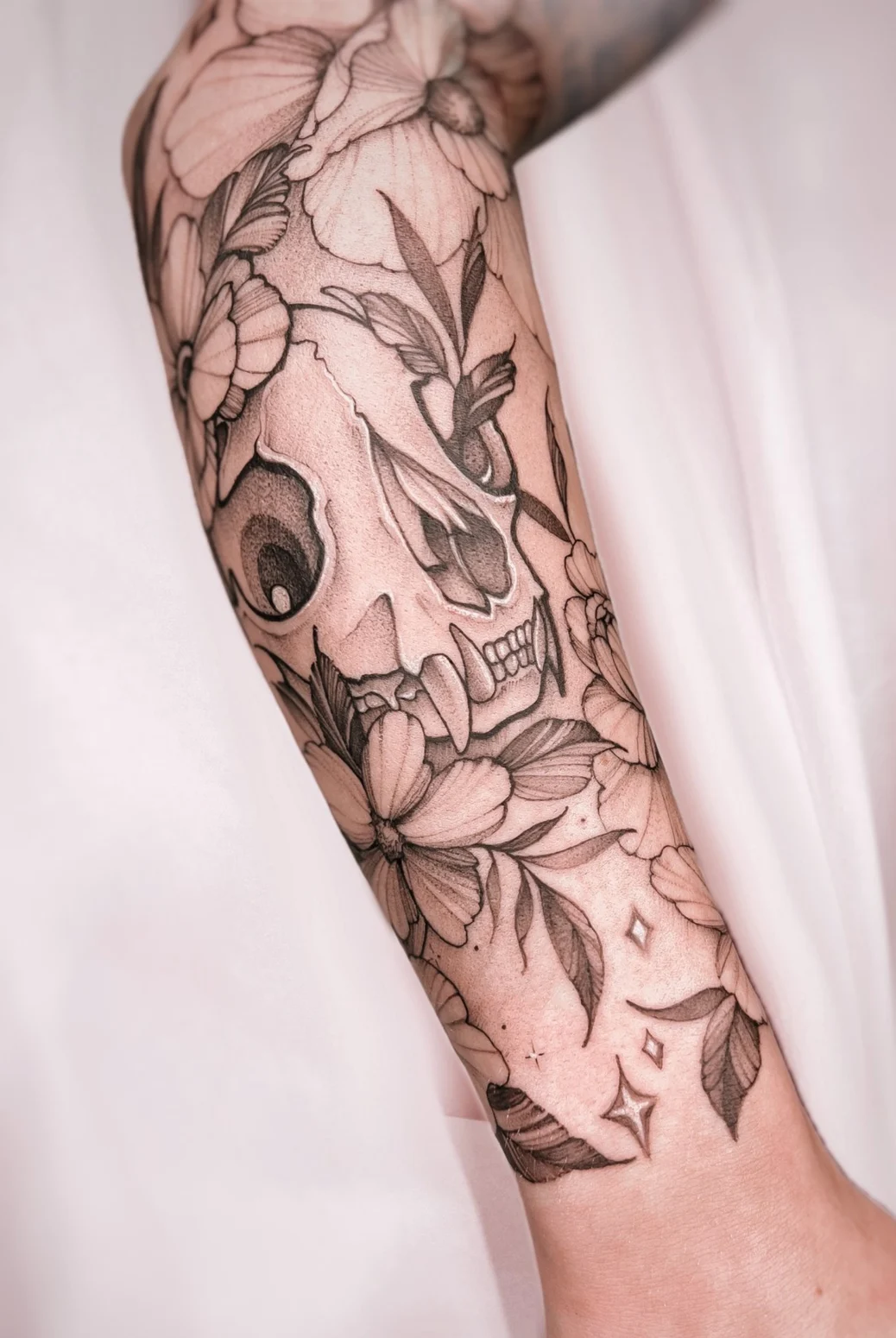 Floral Tattoo aus Ink District Heppenheim