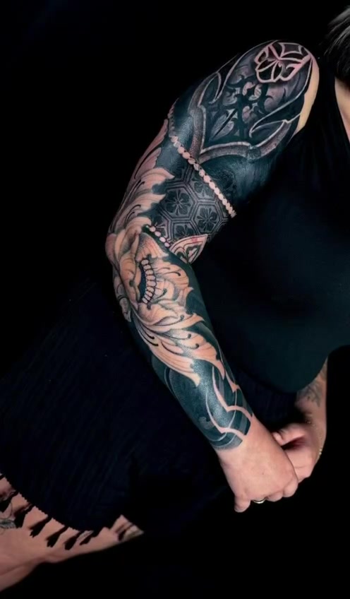Blackwork Originalarbeit aus Ink District